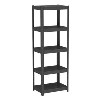 5-Shelf Black Steel Organizer ชั้นเก็บของโลหะสำหรับบ้าน