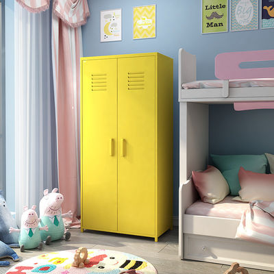 บ้านห้องนอนสองประตูตู้เก็บของตู้เก็บของสีสันสดใสสำหรับเด็ก