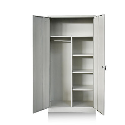 Double Doors 4 ชั้นตู้เก็บของโลหะสำหรับเสื้อผ้าและแฟ้ม