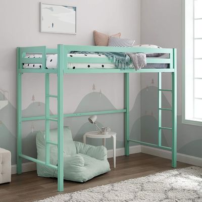 ห้องนอนเด็ก Twin Premium Metal Loft เตียงเหล็กสำหรับบ้าน