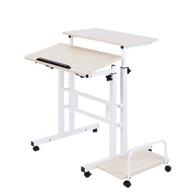 หน้าแรกโฮสต์คอมพิวเตอร์โต๊ะศึกษาโลหะ W60cm พร้อมความสูงที่ปรับได้