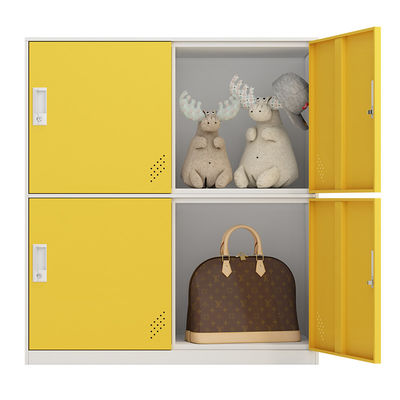 ที่เก็บของในสำนักงานโลหะสีน้ำเงินกระเป๋าส่วนตัวตู้เก็บของขนาดเล็ก