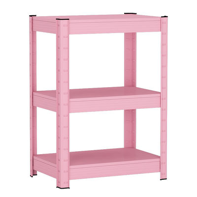 ชั้นวางของโลหะสีขาว 3 ชั้นสำหรับห้องน้ำในบ้านที่แคบ
