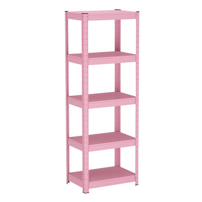 5-Shelf Black Steel Organizer ชั้นเก็บของโลหะสำหรับบ้าน