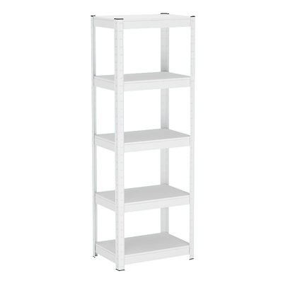 5-Shelf Black Steel Organizer ชั้นเก็บของโลหะสำหรับบ้าน