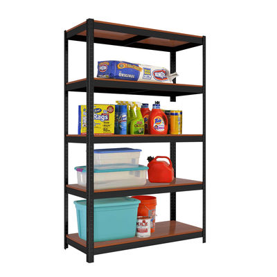 Heavy Duty Free Standing Steel Shelf Rack 5 - Tier Storage Multipurpose Display