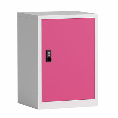 โรงยิมขนาดเล็กใช้ตู้เก็บของโลหะเหล็กสีดำ Digital Lock Metal Locker Organizer